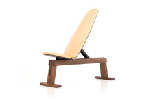 Load image into Gallery viewer, WeightBench - Adjustable exercise bench Walnut - Natural leather 
